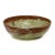 A 12" Laurus Collection Whirl Green Onyx Bowl.