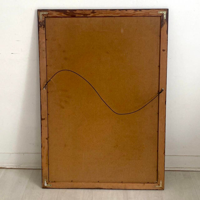 Vintage Art Nouveau Advertising Painted Mirror, 1980s For Sale - Image 4 of 12