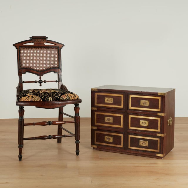 Vintage Anglo Indian Campaign Chest or Stand For Sale - Image 14 of 14