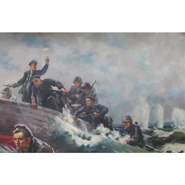 Realism Soviet Marines Oil Painting, Ukrainian Artist, 1970s 113-173 For Sale - Image 3 of 6