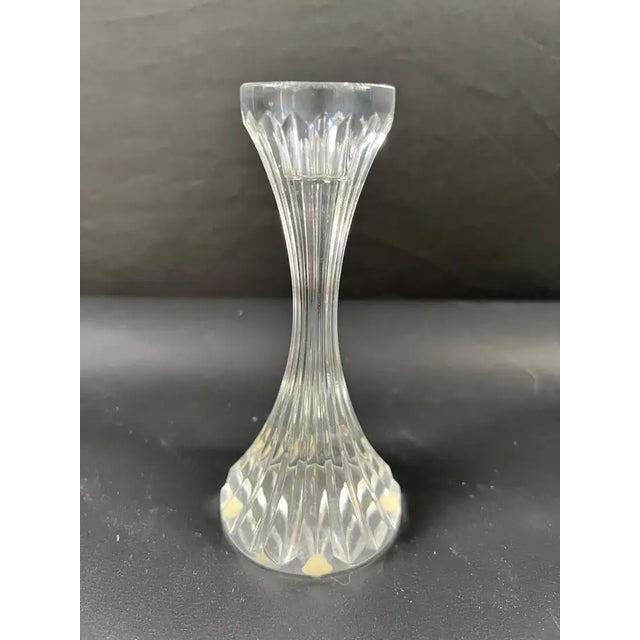 Baccarat Massena Art Deco Style Crystal Candlestick or Candleholder , a Pair For Sale In New York - Image 6 of 13