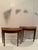 Brown Mahogany & Satinwood Inlaid Demilune Console Tables -a Pair For Sale - Image 8 of 12