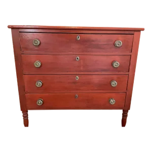 19th Century American New England Sheraton Chest of Drawers