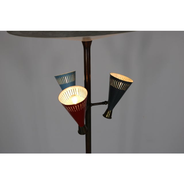Italian Floor Lamp with Lacquered Aluminum, 1950s For Sale - Image 13 of 18