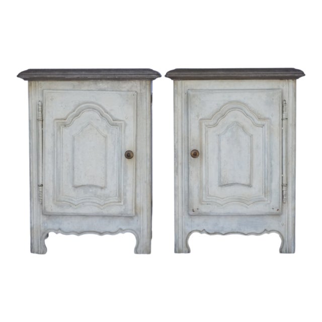 French Provincial French Provincial Handmade Oak Nightstands For Sale - Image 3 of 14