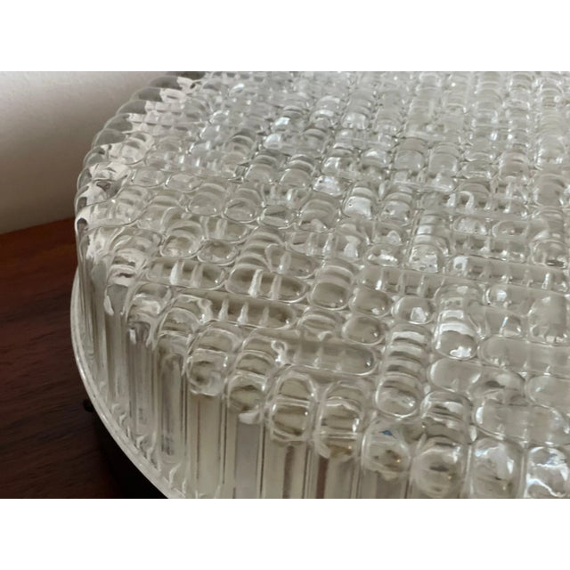 Gold Flush Mount Wall Lamp For Sale - Image 8 of 11