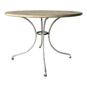 1980's Vintage Hand Painted Round Dining Table by Patina Furniture, Italy