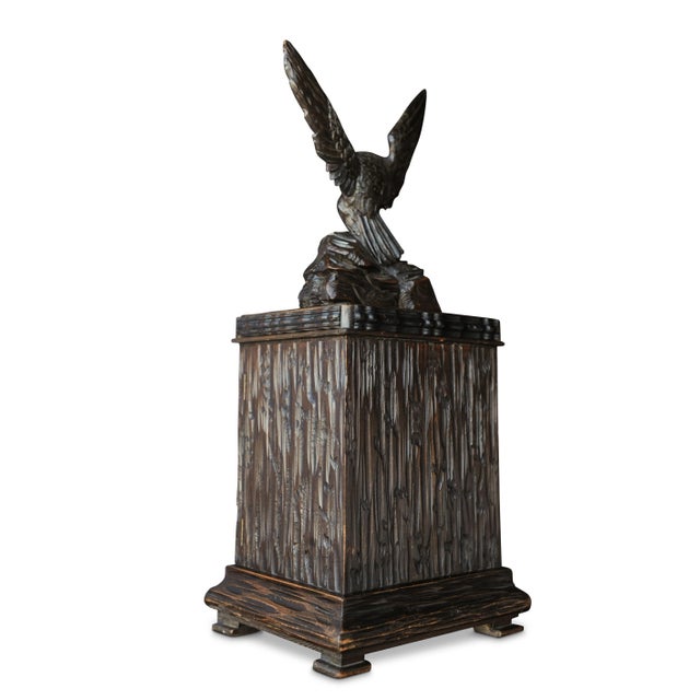 19th Century Black Forest Hand Carved Humidor For Sale - Image 5 of 9