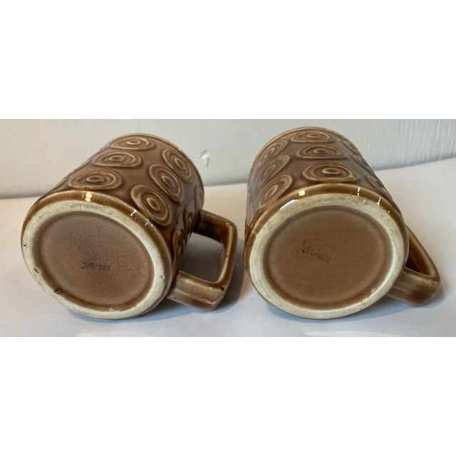 Coffee Mid Century Ceramic Coffee Mugs - a Pair For Sale - Image 8 of 9