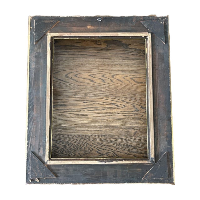 Wood Large Louis XIV Style Carved Gilt Frame, 1930s For Sale - Image 7 of 11