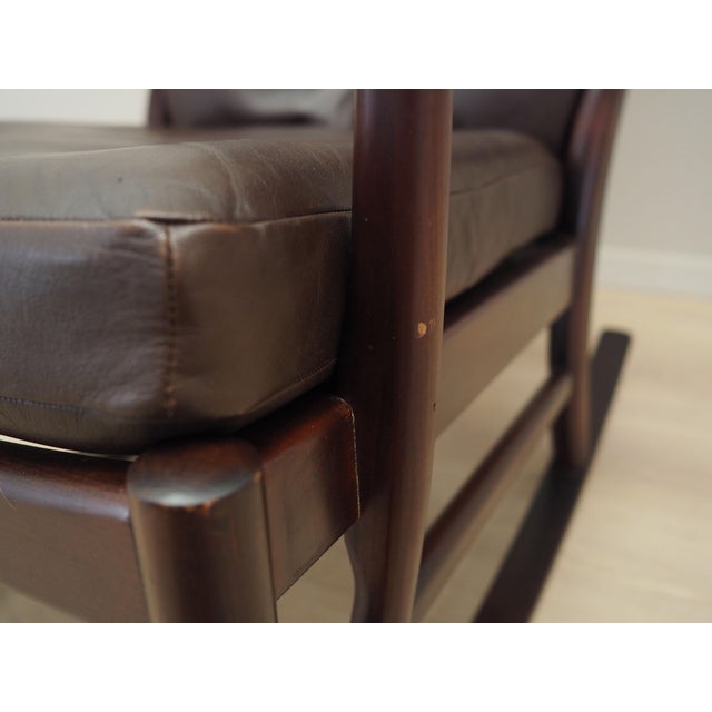 Vintage Danish Beech Rocking Chair, 1980s For Sale - Image 16 of 18