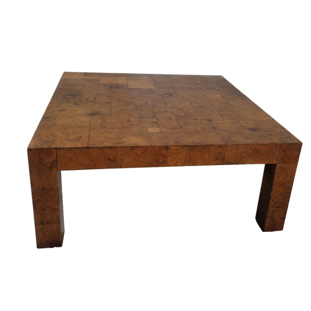Burl Walnut Patchwork Coffee Table in the Style of Paul Evans, Circa 1950s For Sale In Los Angeles - Image 6 of 10