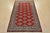 Tribal Bokhara Jaldar Rug 4’11” X 7’7” Red Wool Tribal Hand-Knotted Oriental Carpet For Sale - Image 3 of 12