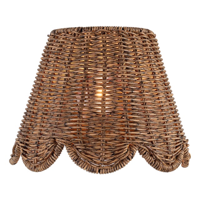 Kismet Scalloped Sconce, Natural Brass For Sale