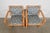 Late 20th Century Loewenstein Modern Bent Beechwood Sled Leg Lounge Chairs, Pair For Sale - Image 5 of 15