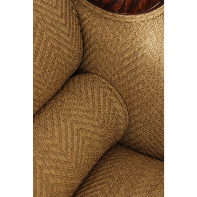 Wood Antique American Empire Carved Mahogany Sofa For Sale - Image 7 of 12