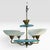 Swedish Grace Brass Chandelier with Glass Discs by Harald Notini for Böhlmarks Sweden, 1930s For Sale - Image 10 of 10