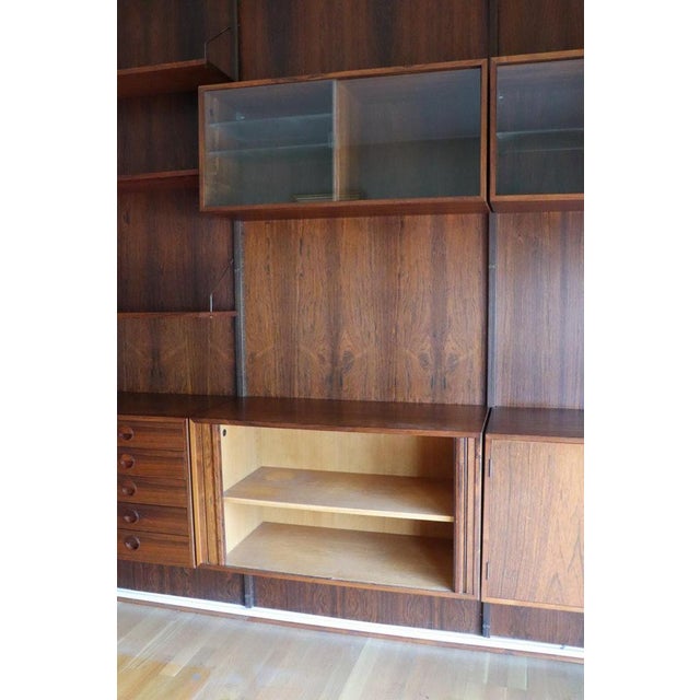 Danish Modular Wall Bookcase in Rosewood, 1960s For Sale - Image 16 of 18