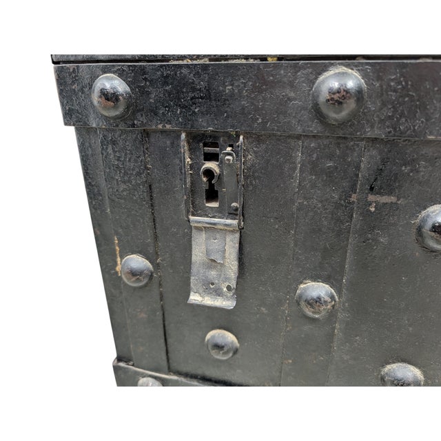 Iron Armored Chest, 1890s For Sale - Image 6 of 16