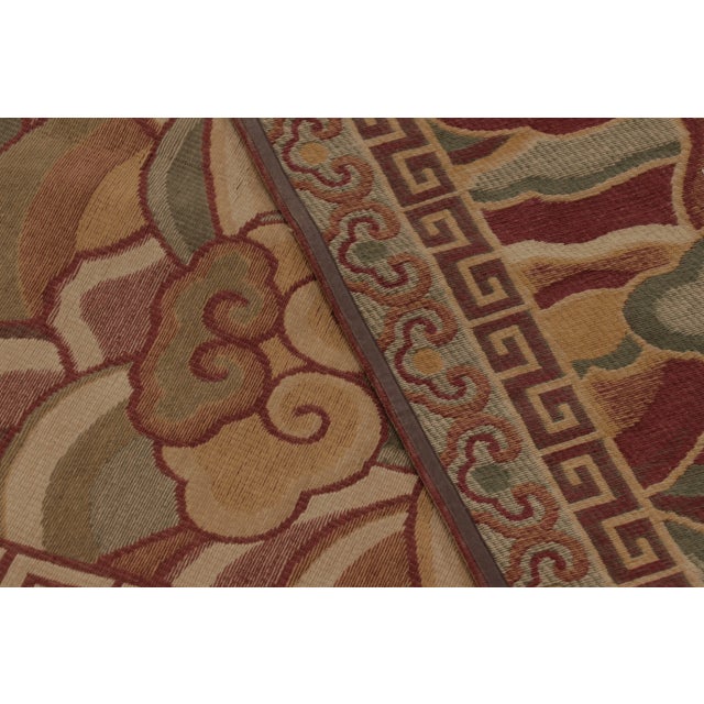 Vintage European Flatweave With Cloud Bands in Earth Tones - Rug & Kilim For Sale - Image 10 of 10