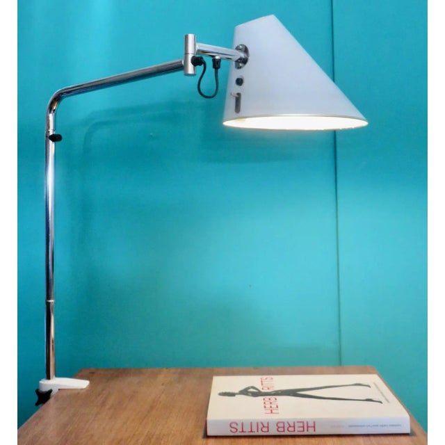 Delux Tall Desk Lamp with Articulated Arm by Tord Bjorklund for Falkenbergs Belysning, 1975 For Sale - Image 11 of 11