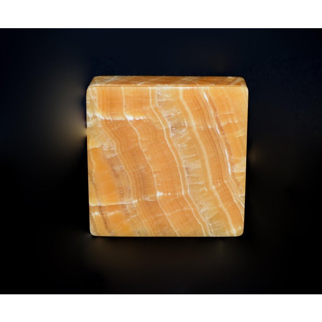 Modern Huge Natural Honey Onyx 4" Box For Sale - Image 3 of 11