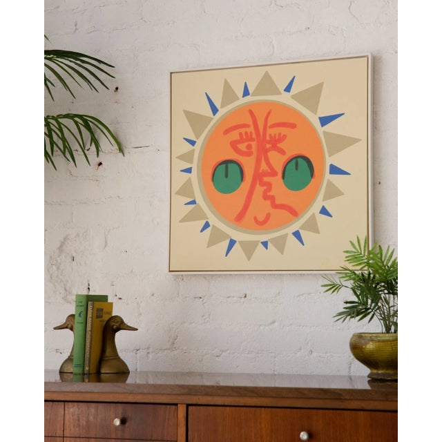Textile Boho Sun Art Print by Pan Dulce For Sale - Image 7 of 9