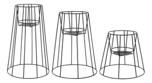 Black Cibele Plant Stands by OK Design, Set of 3