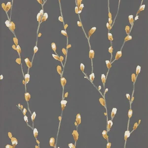 Harlequin Salice Wallpaper in Ochre/Sepia - a Sample