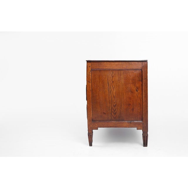 Brown French Rustic Chest of 3 Drawers in Oak, 1850s For Sale - Image 8 of 16