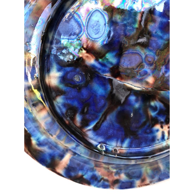 19th Century Majolica Palissy Fishs Wall Platter by Victor Barbizet For Sale - Image 9 of 10