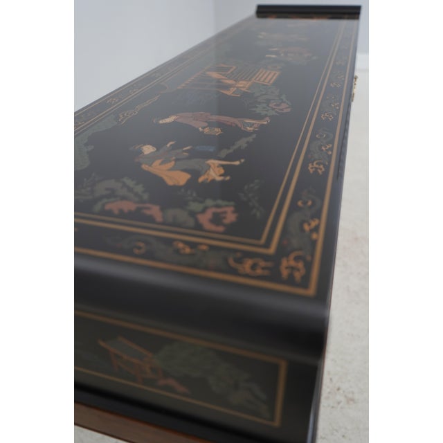 Drexel Chinoiserie Decorated 1 Drawer Console Sofa Table For Sale In Philadelphia - Image 6 of 18