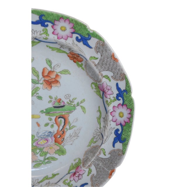 Early 19th Century Georgian Mason's Ironstone Table & Flower Pot Pattern Plates Set For Sale - Image 10 of 16
