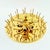 Gold Mid-Century Floral Murano Glass and Brass Ceiling Light or Flush Mount by Ernst Palme, Germany, 1970s For Sale - Image 8 of 11