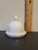 Ceramic Classic White Miniature Butter Crock Dome Lid For Sale - Image 7 of 10