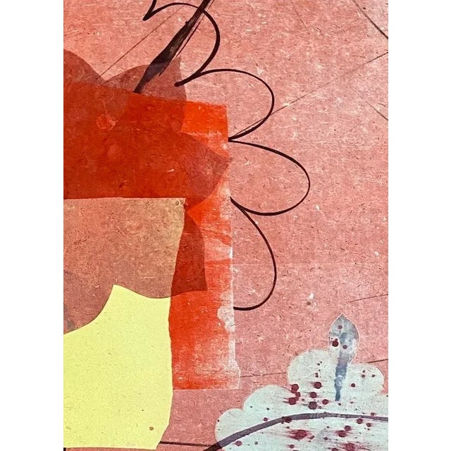 This unique, monotype on Asian paper is part of an ongoing series of prints by David Collins. In his abstracted, geometric...