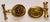 Handmade Maple Leaf 21kt Gold-Plate Cuff Links by Jaded Nyc For Sale - Image 4 of 4