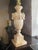 Neoclassical Mid 20th Century Neoclassical Carved Stone Italian Alabaster Urn Lamp For Sale - Image 3 of 11