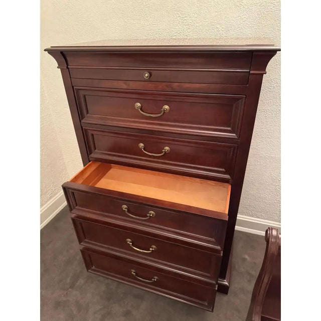 Medallion Collection Material Cherry Wood Brass Accent Dresser/Drawer Pulls Style/Item #25-5414 Finish Color #295 (Sable)...