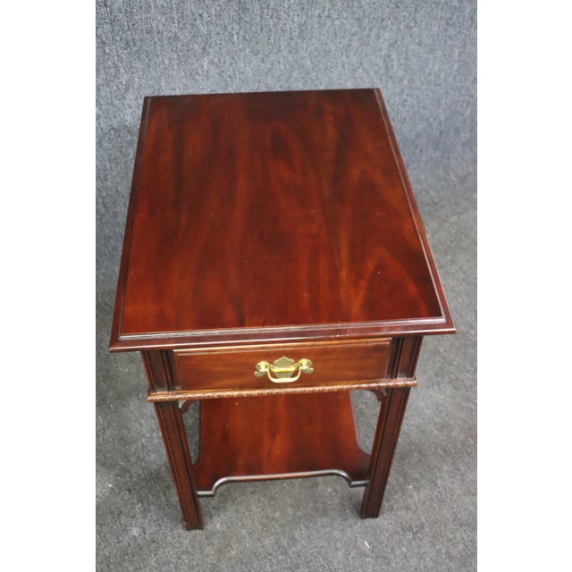 Chippendale Pennsylvania Classics Chippendale Style Cherry Side Table For Sale - Image 3 of 10