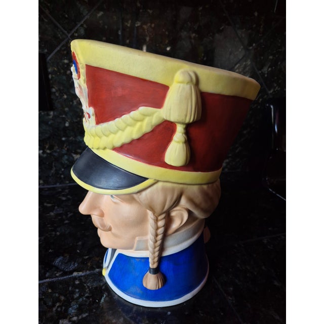 Vintage Royal Orleans Napoleonic Military Head Vases - A Pair (Jg) For Sale - Image 4 of 18