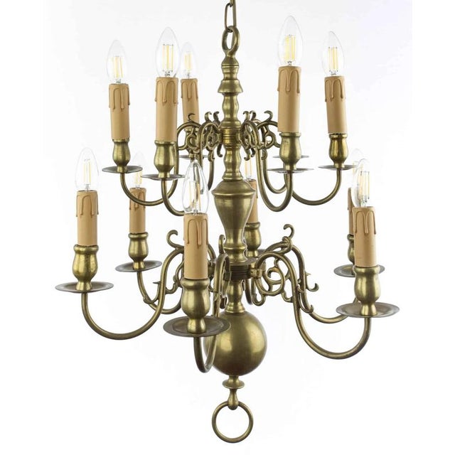 Beautiful dutch chandelier from the first half of the 20th century. Refurbished electrical installation - fully...