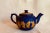 Exquisite c.1900 Dudson Bros "Dipped" Jasperware Teapot - Royal Cobalt With Hand-Applied Gold For Sale - Image 9 of 12