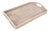 Artifacts Rattan Rectangular Serving Tray with High Handles in White Wash - 21" For Sale