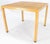 Mid-Century Modern faux skin game or dining table. Nice square design with recessed asking panels. Low profile solid well...