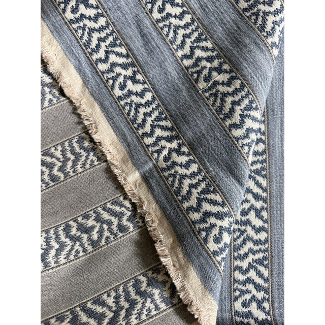 2020s Colefax and Fowler Tilney Stripe F4864-03 Color: Blue Fabric 2 1/2 Yards For Sale - Image 5 of 6