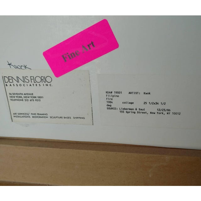 Cream Kwok Mang Ho, Chinese Graffiti Pop Artist Kwok, Mixed Media Collage, 1884 For Sale - Image 8 of 8