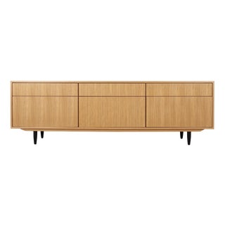 Vintage Scandinavian Oak Sideboard, 2000s For Sale