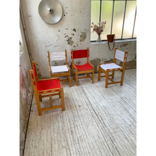 Vintage Pine Chairs, 1980s, Set of 4 For Sale - Image 14 of 18