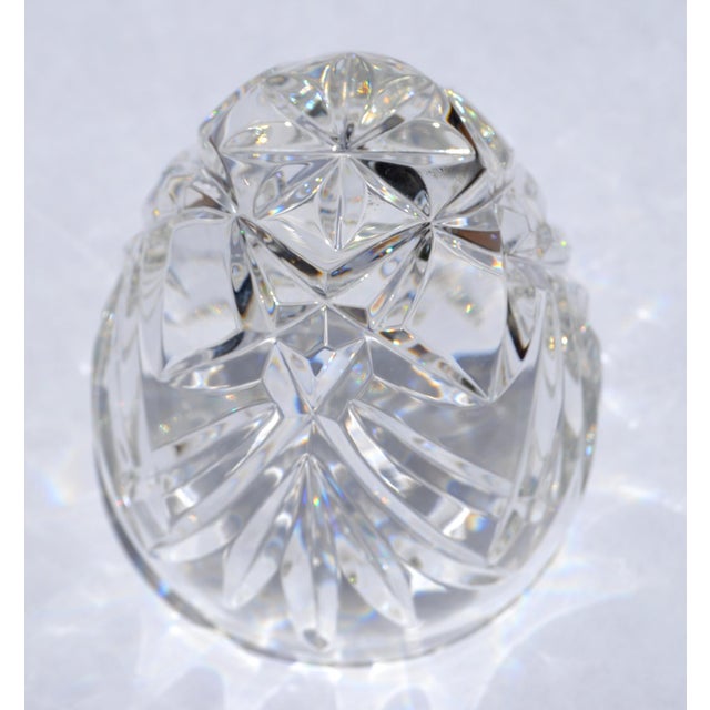 1960s Waterford Crystal Votive Candle Holder Intricate Brilliant Cut-Glass Star Base For Sale - Image 10 of 12